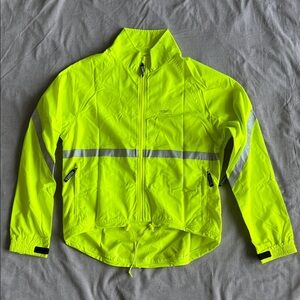 Women's Neon Yellow Running Jacket